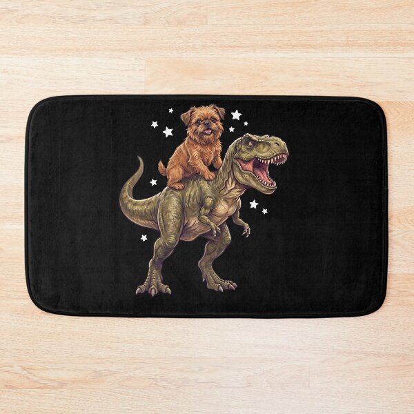 Item preview, Funny Brussels Griffon Riding T Rex Dinosaur Dog Lover designed and sold by TerryConnells.
