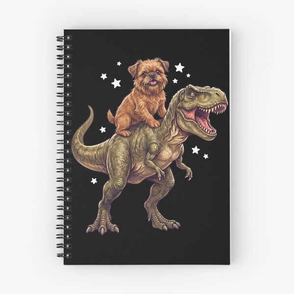 Item preview, Funny Brussels Griffon Riding T Rex Dinosaur Dog Lover designed and sold by TerryConnells.