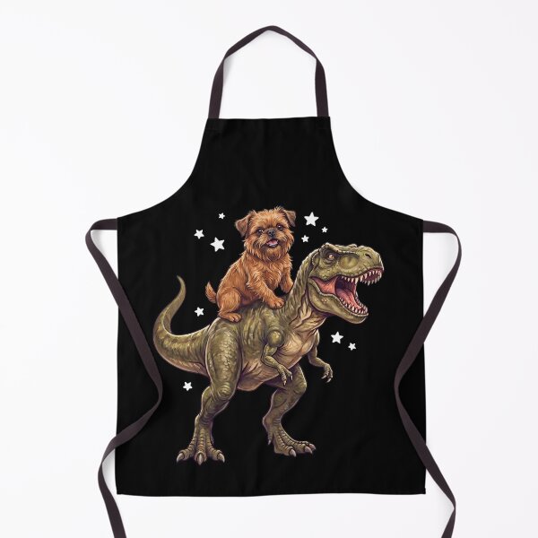 Item preview, Funny Brussels Griffon Riding T Rex Dinosaur Dog Lover designed and sold by TerryConnells.