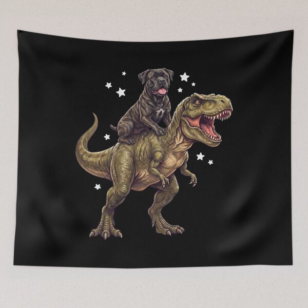 Item preview, Funny Cane Corso Riding T Rex Dinosaur Dog Lover designed and sold by TerryConnells.