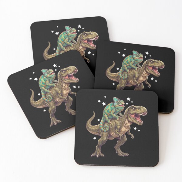 Item preview, Funny Chameleon Riding T Rex Dinosaur Animal Lover designed and sold by TerryConnells.