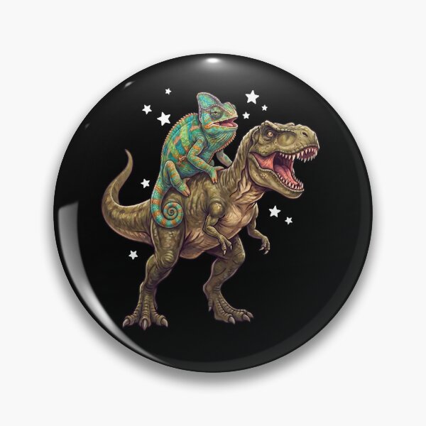 Item preview, Funny Chameleon Riding T Rex Dinosaur Animal Lover designed and sold by TerryConnells.