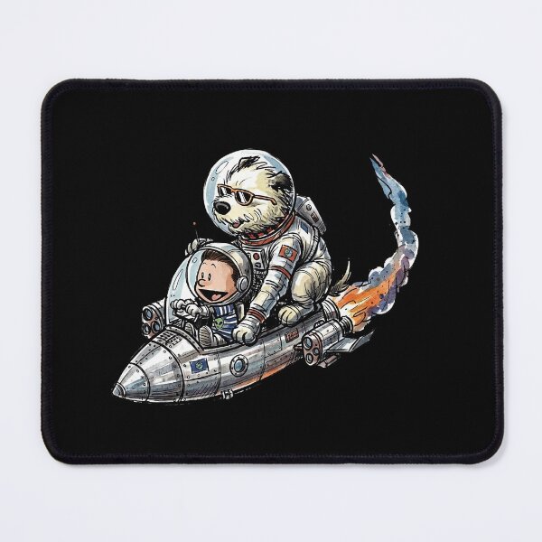 Item preview, Boy Astronaut And His Dog - Space Adventure Rocket designed and sold by AnAzArt.