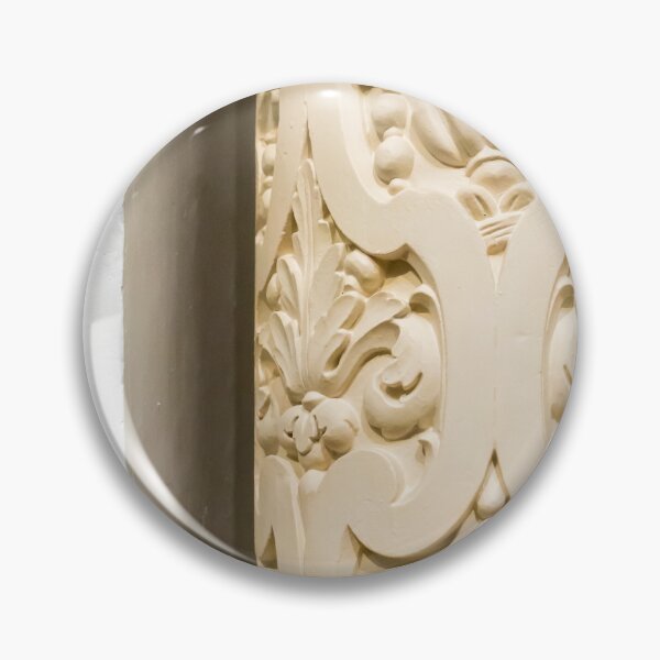 Item preview, Ornate Plaster Carved Column Detail With Floral Motifs and Decorative Architectural Relief designed and sold by Nmallia.