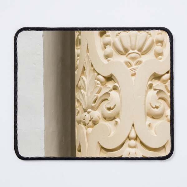 Item preview, Ornate Plaster Carved Column Detail With Floral Motifs and Decorative Architectural Relief designed and sold by Nmallia.