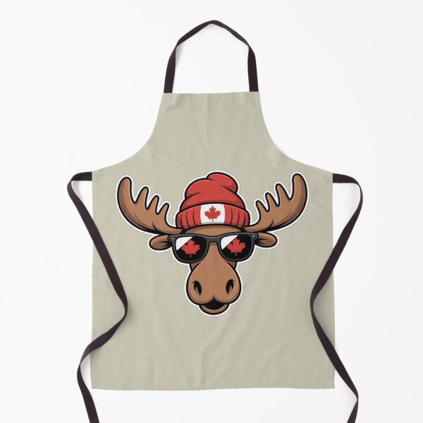 Item preview, Cartoon Canadian Moose Head Funny Wildlife Design designed and sold by NatArtSA.