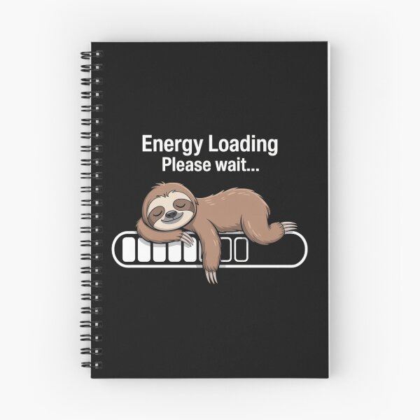 Item preview, Energy Loading Please Wait Sloth Funny Lazy Cute Design designed and sold by NatArtSA.