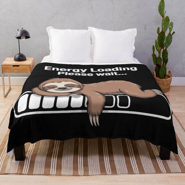 Item preview, Energy Loading Please Wait Sloth Funny Lazy Cute Design designed and sold by NatArtSA.