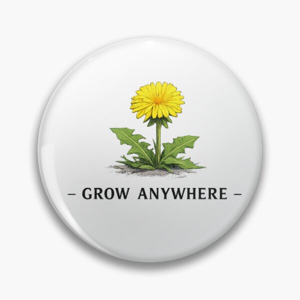 Item preview, GROW ANYWHERE – Dandelion Flower Growth Design designed and sold by IrynaLineArt.