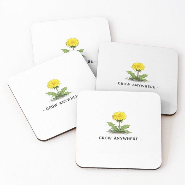 Item preview, GROW ANYWHERE – Dandelion Flower Growth Design designed and sold by IrynaLineArt.