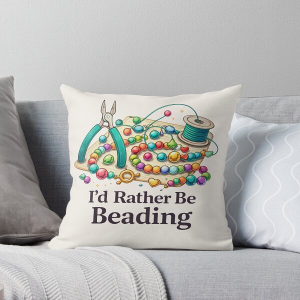 Item preview, I'd Rather Be Beading - Jewelry Making Craft Design designed and sold by Myra365Art.