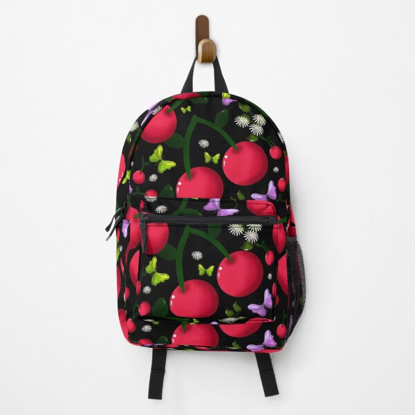 Item preview, Cute Cherry Butterfly Pattern, Glossy Kawaii Fruit Floral Seamless Design, Pink Aesthetic Summer Cute Pattern designed and sold by HopeAndHustle.