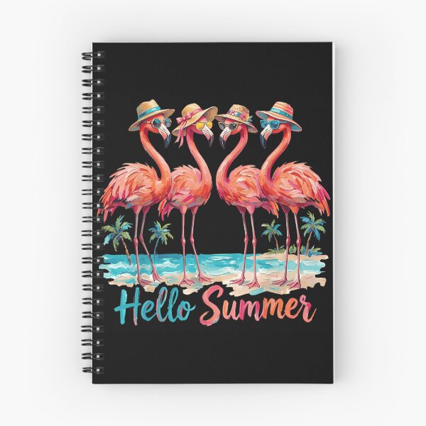 Item preview, Hello Summer Tropical Pink Flamingos Wearing Sunglasses Beach Party Vacation Vibe designed and sold by LakenDraphil.