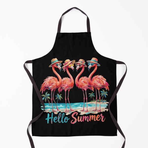 Item preview, Hello Summer Tropical Pink Flamingos Wearing Sunglasses Beach Party Vacation Vibe designed and sold by LakenDraphil.