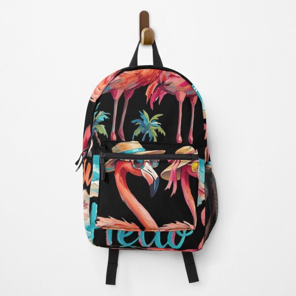 Item preview, Hello Summer Tropical Pink Flamingos Wearing Sunglasses Beach Party Vacation Vibe designed and sold by LakenDraphil.