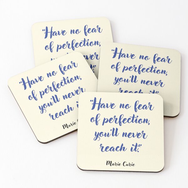 Item preview, Have no fear of perfection . . . Marie Curie designed and sold by CharlottePlaceArt.