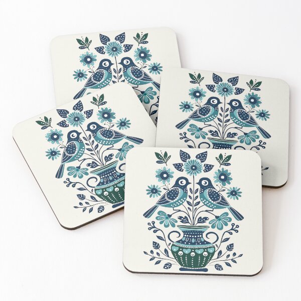 Item preview, Polish Bird and Flowers | wycinanki | Folklore | Folk Art Blue designed and sold by xiao xuans.