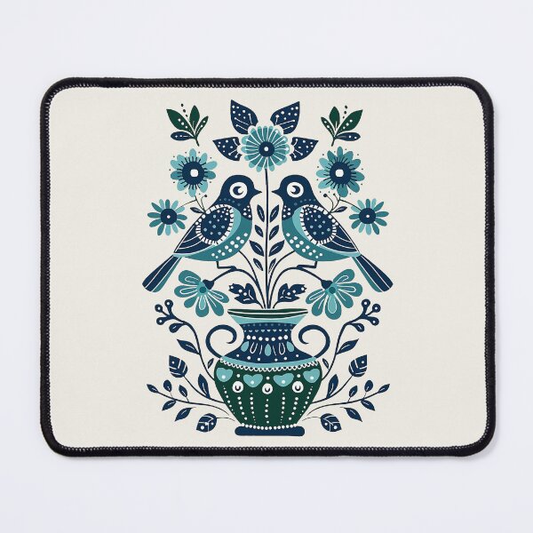 Item preview, Polish Bird and Flowers | wycinanki | Folklore | Folk Art Blue designed and sold by xiao xuans.