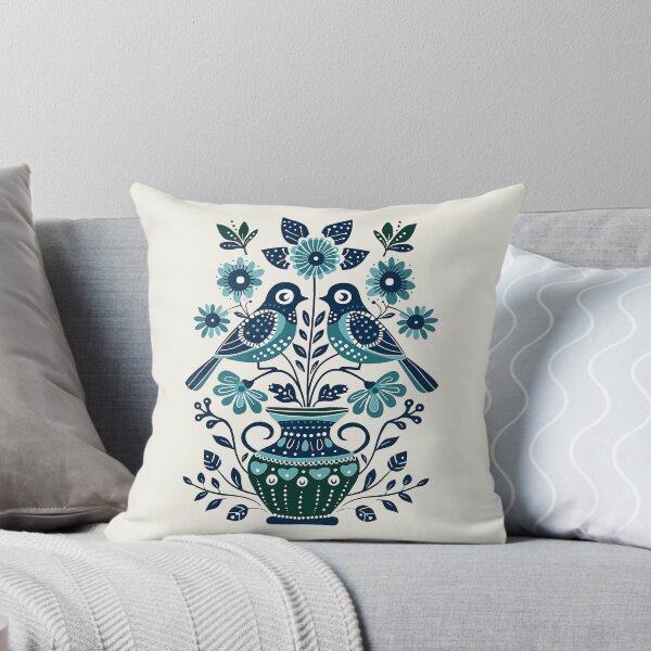 Item preview, Polish Bird and Flowers | wycinanki | Folklore | Folk Art Blue designed and sold by xiao xuans.