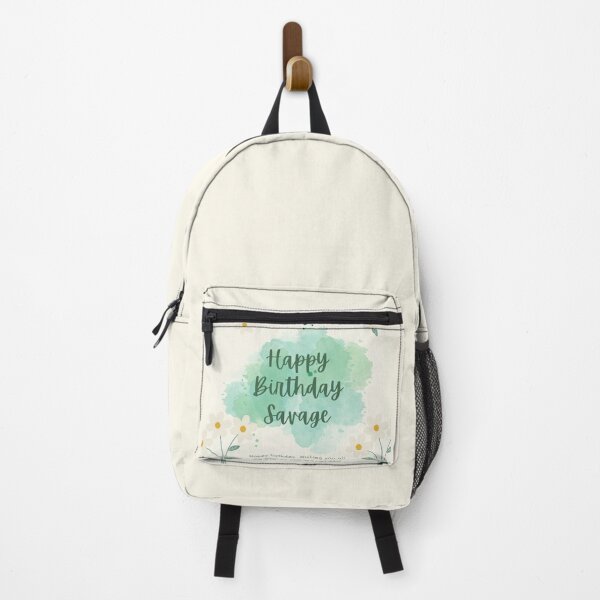 Item preview, Happy Birthday Savage - Funny Floral Watercolor Card designed and sold by DigitalDoodleDo.
