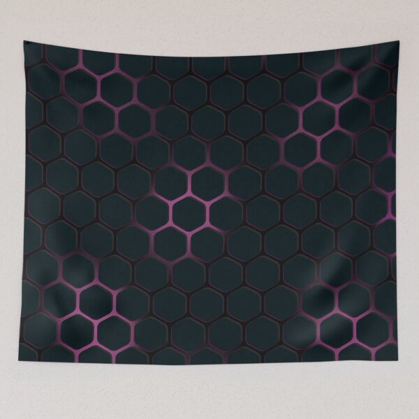 Item preview, Futuristic Pink Honeycomb designed and sold by FrescoDesign.