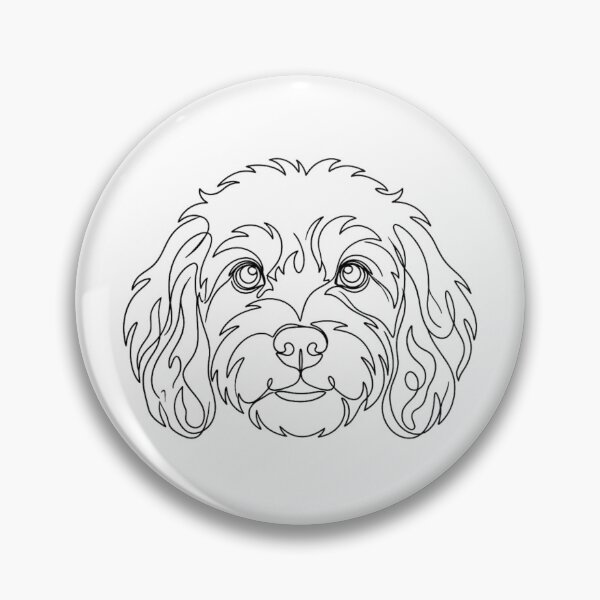 Item preview, Doodle Noodle: Minimalist Cavoodle designed and sold by Chandtees.