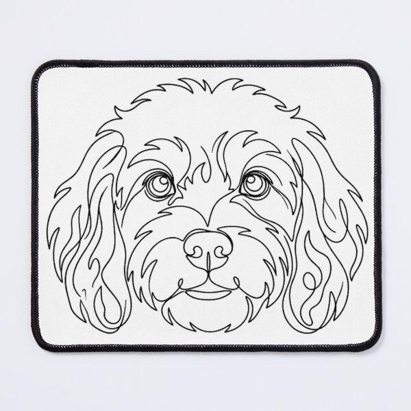 Item preview, Doodle Noodle: Minimalist Cavoodle designed and sold by Chandtees.