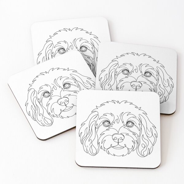 Item preview, Doodle Noodle: Minimalist Cavoodle designed and sold by Chandtees.
