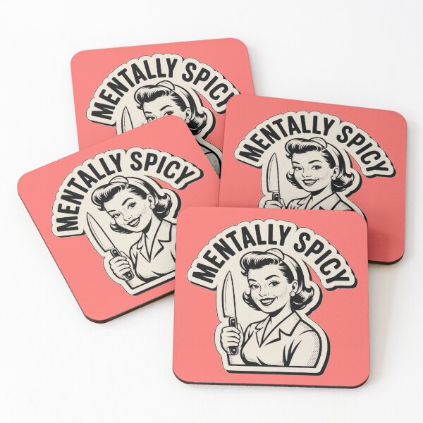 Item preview, Mentally Spicy Retro Pin Up Girl Edgy Vintage Design designed and sold by NatArtSA.