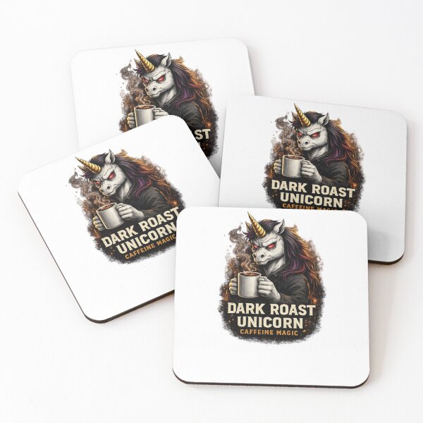 Item preview, Dark Roast Unicorn – Caffeine Magic designed and sold by UnglaublichGut.