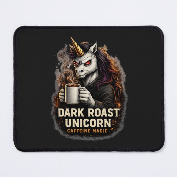 Item preview, Dark Roast Unicorn – Caffeine Magic designed and sold by UnglaublichGut.