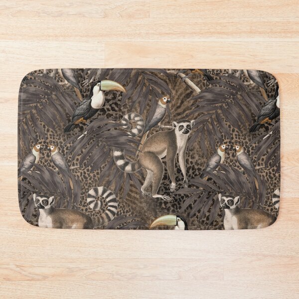 Item preview, Tropical Monkey Jungle Vintage Vibes Brown designed and sold by artsandsoul.
