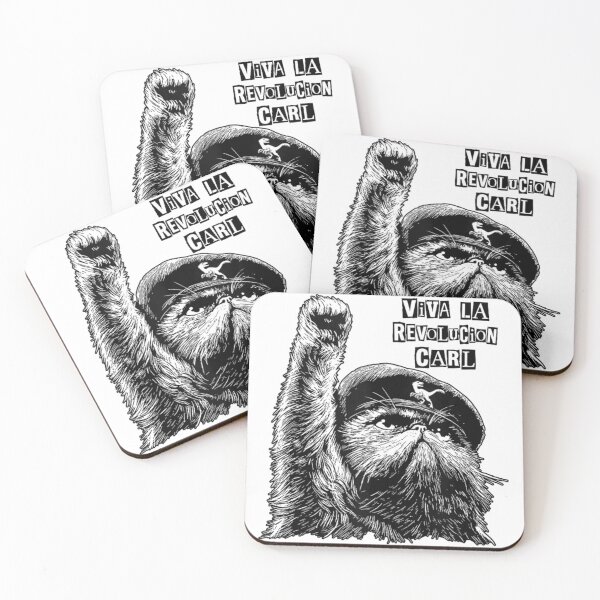 Item preview, Viva La Revolucion Carl Funny Black Cat Che Guevara Parody Cat Lover designed and sold by RuperDelois.