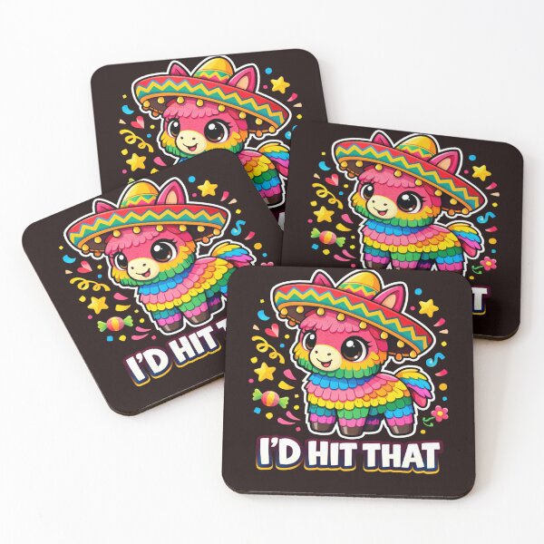 Item preview, Funny Cinco De Mayo Llama Piñata I’d Hit That Cute Fiesta Cartoon Design designed and sold by Designgallery65.