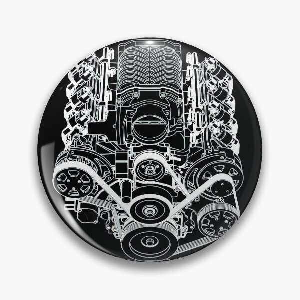 Item preview, Supercharged LS3 V8 Engine Technical Blueprint designed and sold by cowtownCOWBOY.