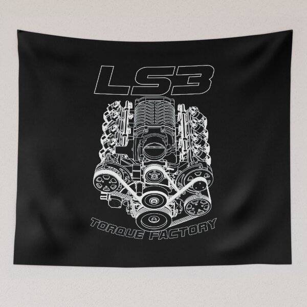 Item preview, Supercharged LS3 V8 Engine Technical Blueprint designed and sold by cowtownCOWBOY.