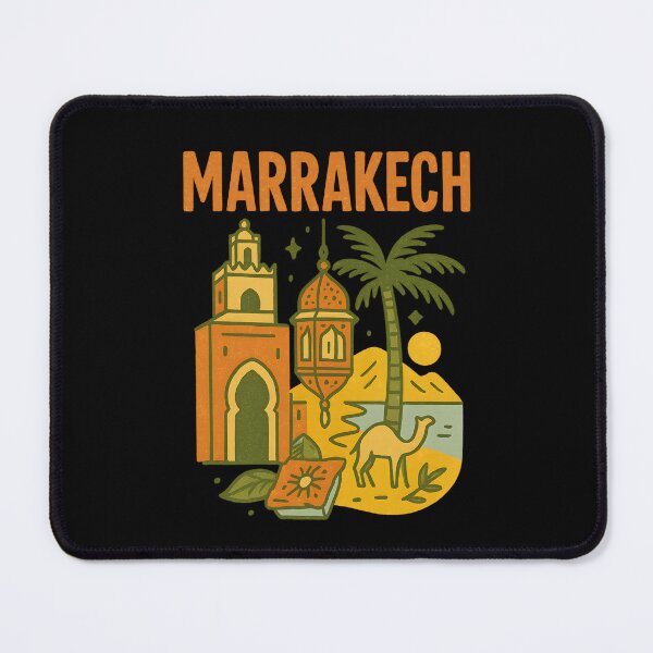 Item preview, Vintage Marrakech Morocco Travel Art designed and sold by Suzy Perez Art.