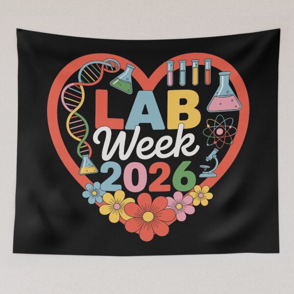 Item preview, Medical Laboratory Professionals Week 2026 Lab Week Science Tech Floral Heart designed and sold by RuperDelois.