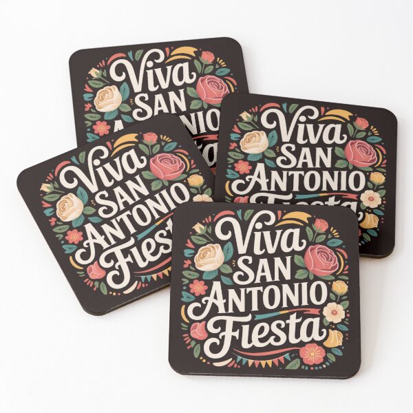 Item preview, Viva San Antonio Fiesta Floral Typography Texas Festival Celebration Design designed and sold by Designgallery65.