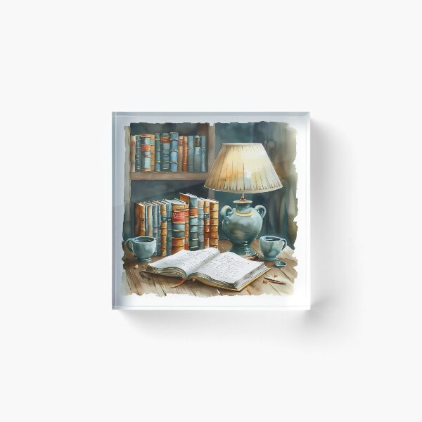 Item preview, The Scholar's Sanctuary - Dark Academia Watercolor Library designed and sold by VineVibe16Studio.