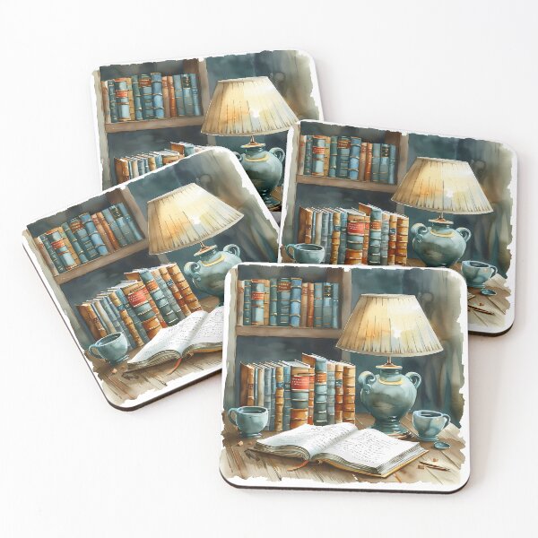 Item preview, The Scholar's Sanctuary - Dark Academia Watercolor Library designed and sold by VineVibe16Studio.