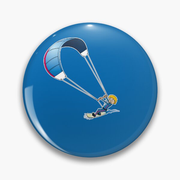 Item preview, Funny kite surfer cartoon style illustration  designed and sold by Stef Ringoot, cartoons and illustrations.