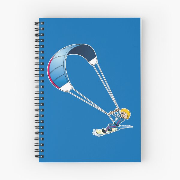 Item preview, Funny kite surfer cartoon style illustration  designed and sold by Stef Ringoot, cartoons and illustrations.