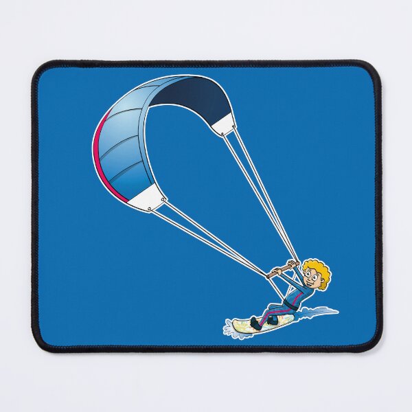 Item preview, Funny kite surfer cartoon style illustration  designed and sold by Stef Ringoot, cartoons and illustrations.