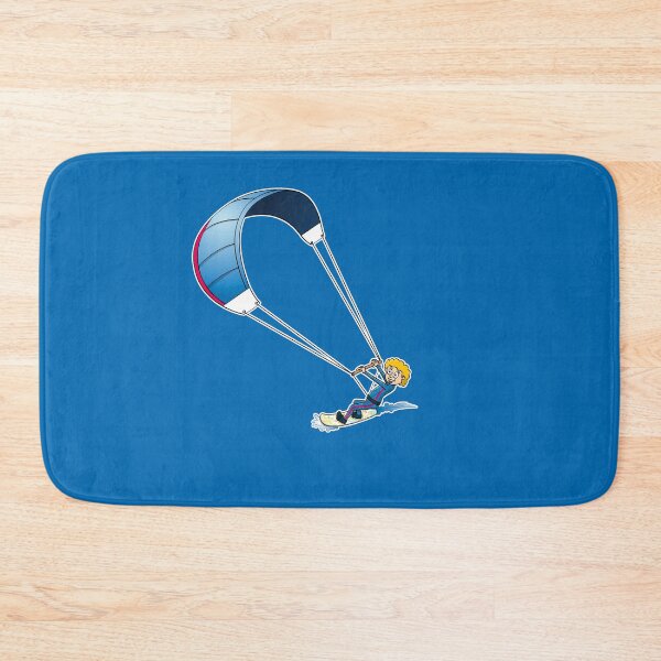 Item preview, Funny kite surfer cartoon style illustration  designed and sold by Stef Ringoot, cartoons and illustrations.