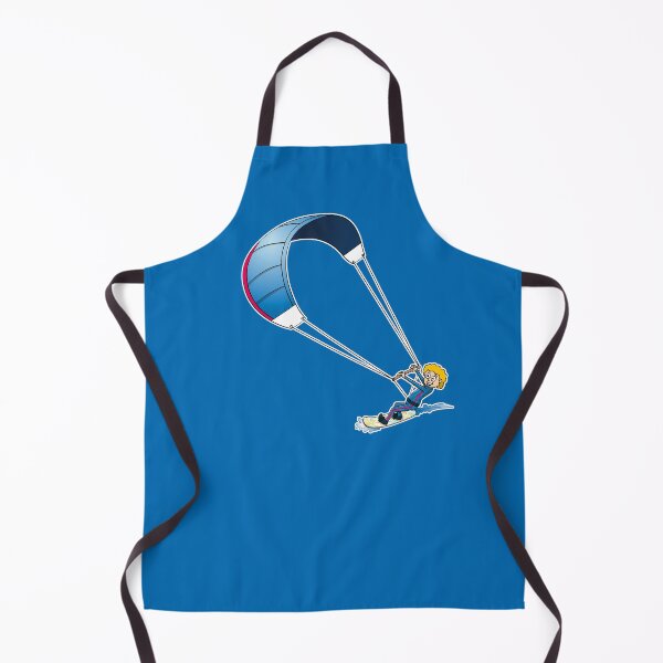 Item preview, Funny kite surfer cartoon style illustration designed and sold by Stef Ringoot, cartoons and illustrations.