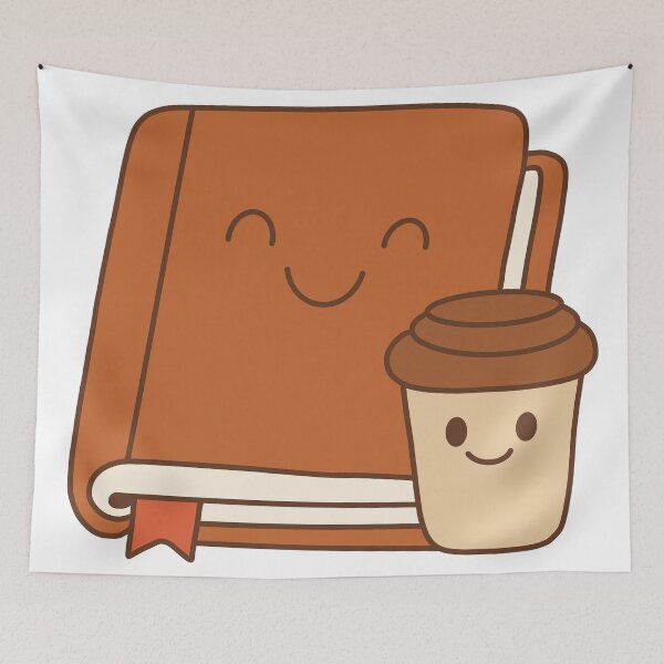 Item preview, Cute book with coffee book lovers designed and sold by Inspiredbydavina.