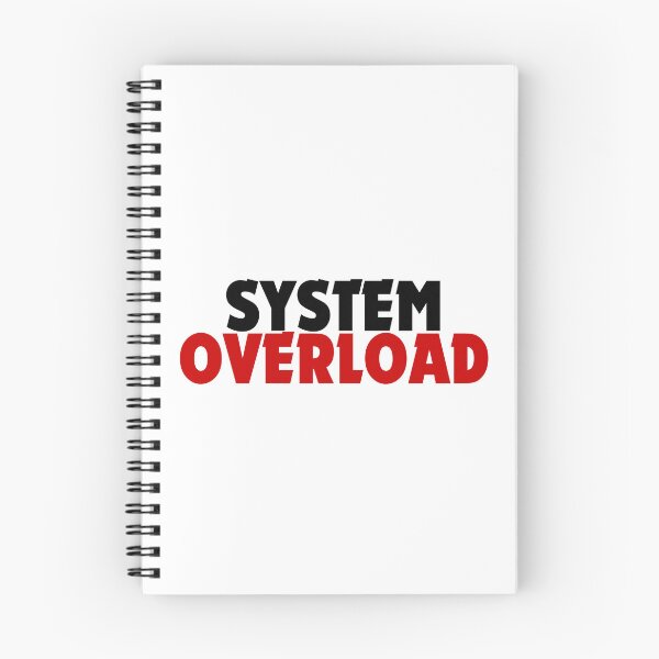 Item preview, System Overload Minimalist Tech Humor Typography Design designed and sold by DomKo10.