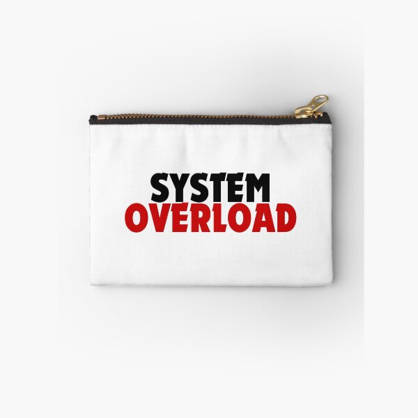 Item preview, System Overload Minimalist Tech Humor Typography Design designed and sold by DomKo10.