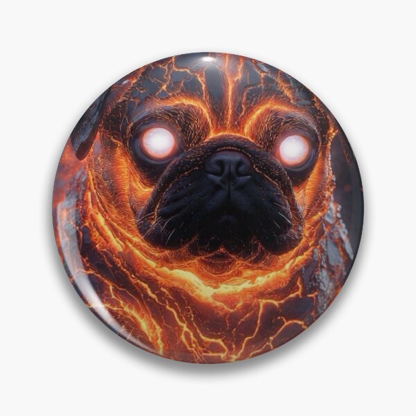 Item preview, Lava Magma Pug | Glowing Inferno Dog designed and sold by Joammiyon.